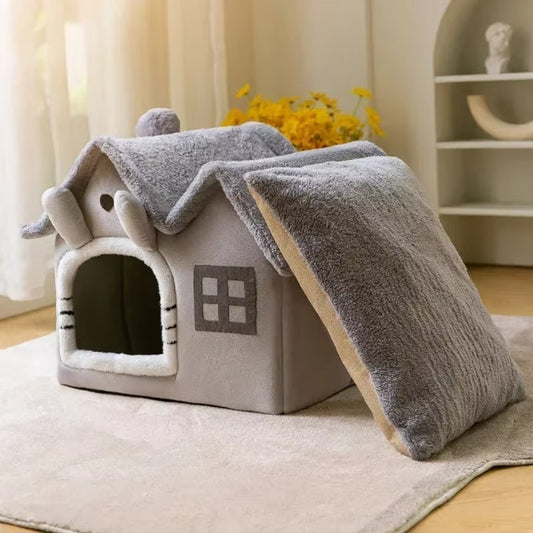 Maison pliable pour chats